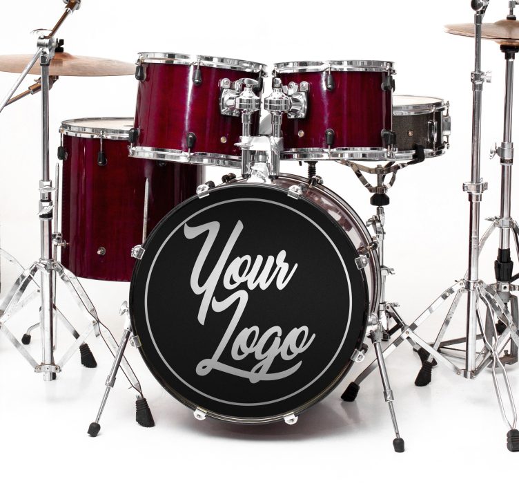 Sticker rock peaux de grosse caisse personnalisées - TenStickers