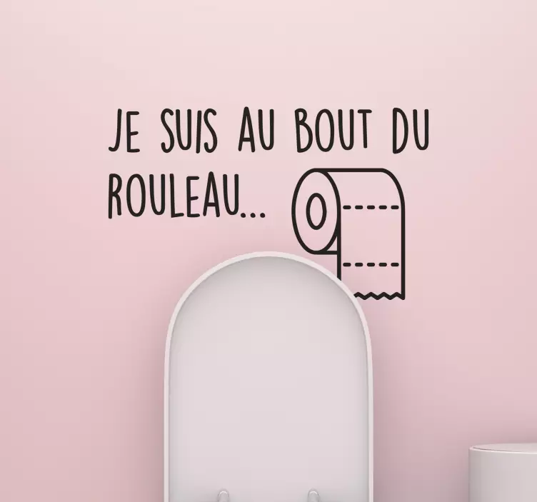 Sticker WC papier toilette - TenStickers