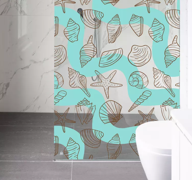 Sticker salle de bain plage - TenStickers