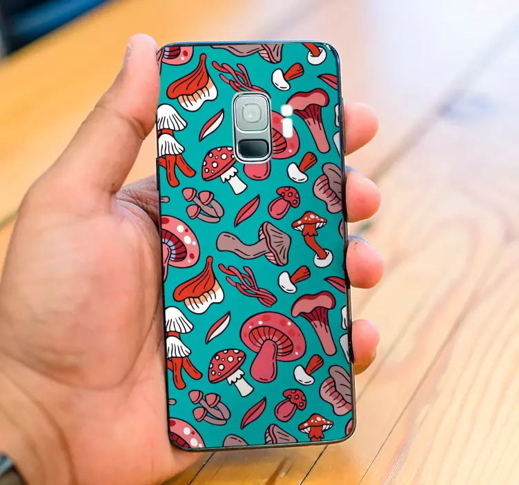 Sticker samsung concept de champignon coloré - TenStickers