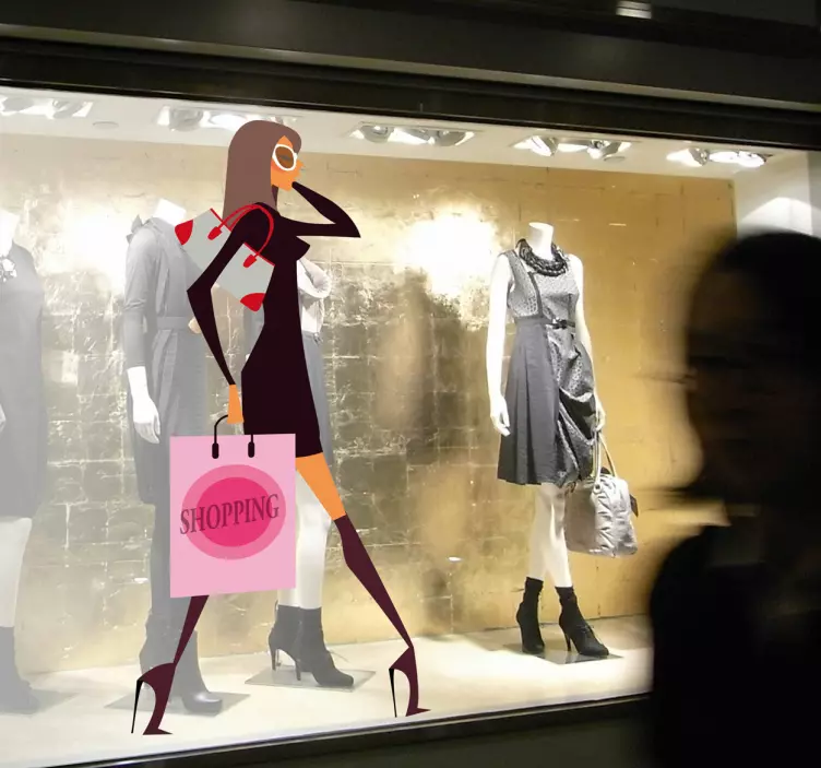 Sticker shopping fashion victim - TenStickers