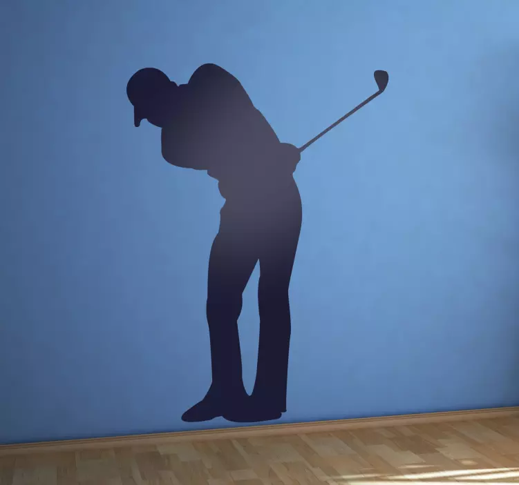 Sticker silhouette golf - TenStickers