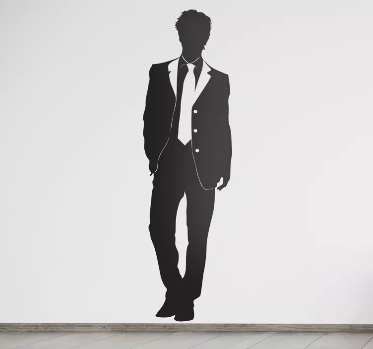 Sticker silhouette homme stylé - TenStickers