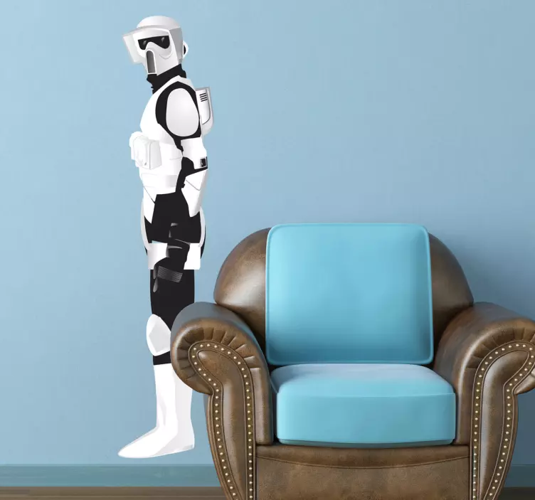 Sticker soldat blanc - TenStickers