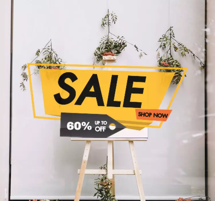 Sticker soldes annonce d'offre promotionnelle - TenStickers