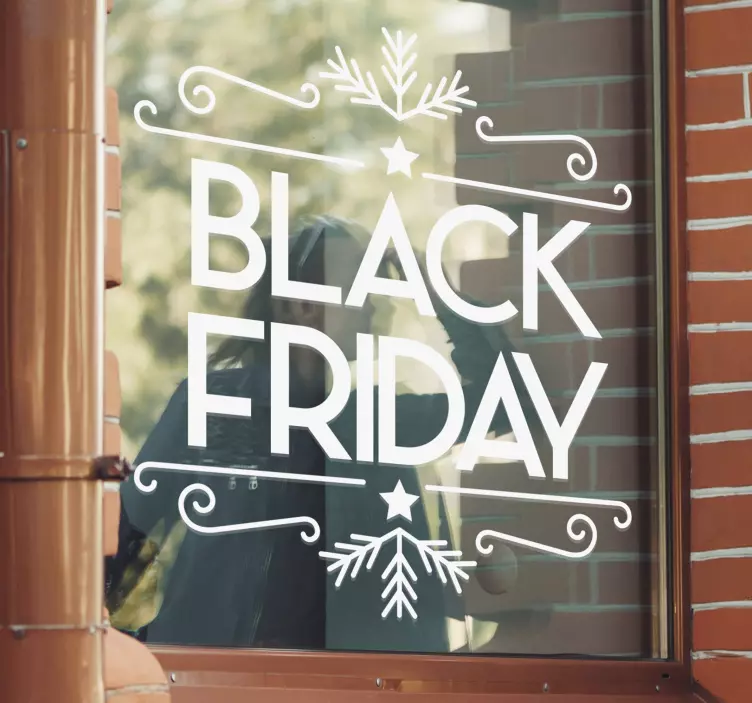 Sticker soldes offre promotionnelle du black friday - TenStickers