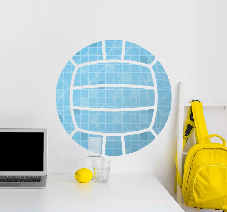 Sticker mural sport ballon de waterpolo - TenStickers