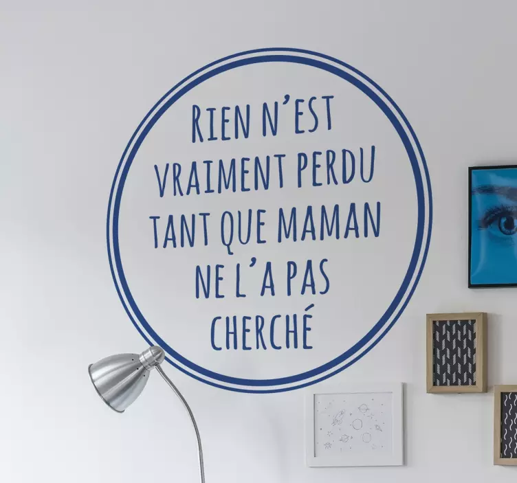 Sticker texte rien n'est vraiment perdu - TenStickers