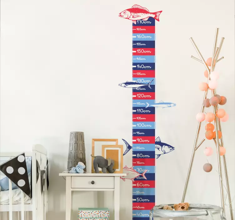 Sticker toise tableau de suivi de la hauteur - TenStickers