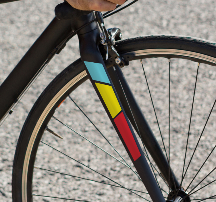 Sticker vélo fourche de vélo de route avant - TenStickers