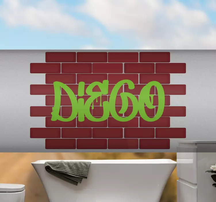 Sticker vélo graffiti de nom personnalisé - TenStickers