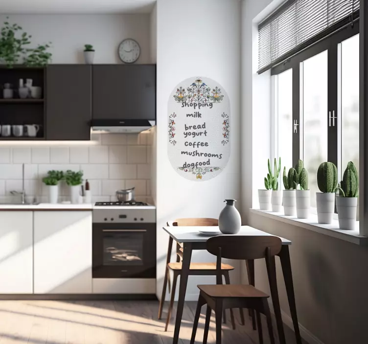 Sticker vintage tableau blanc couleurs - TenStickers