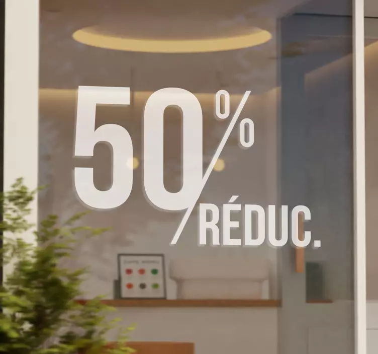 Sticker vitrine réductions - TenStickers