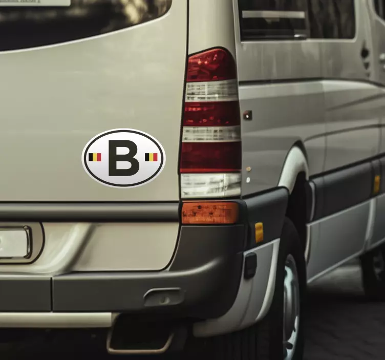 Autocollant voiture Belgique - TenStickers