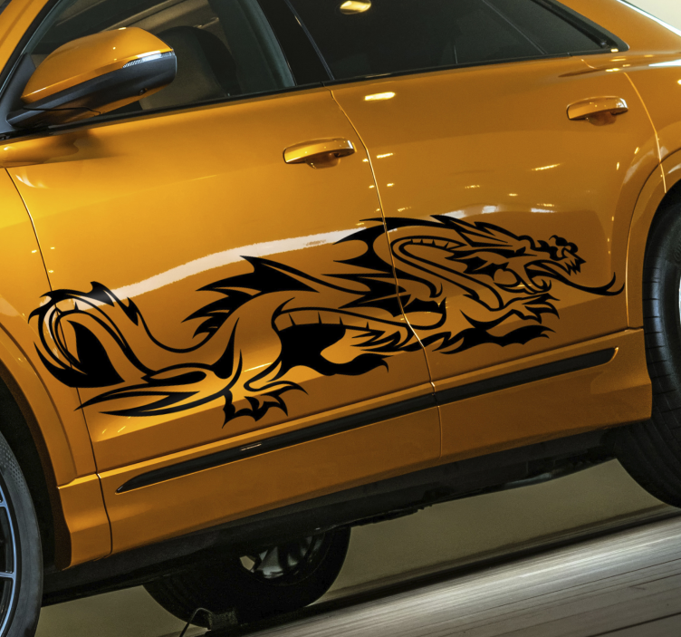 Autocollant voiture tuning dragon - TenStickers