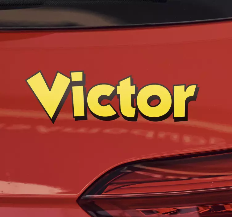 Autocollant voiture lettres de la saint-valentin - TenStickers