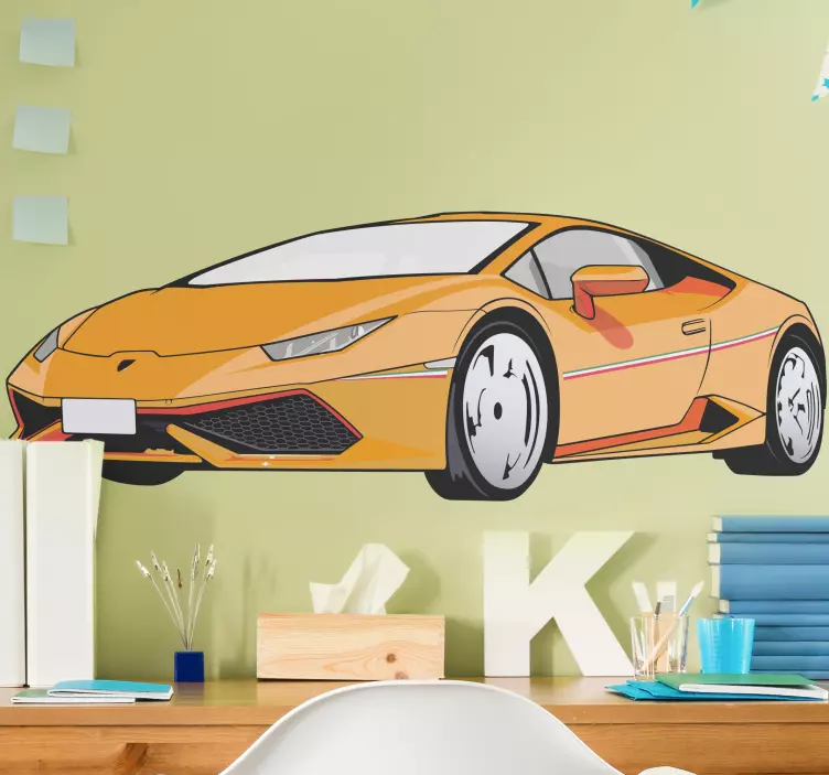 Sticker voiture véhicule sportif dynamique - TenStickers
