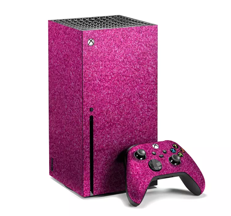 Sticker Xbox paillettes magenta - TenStickers