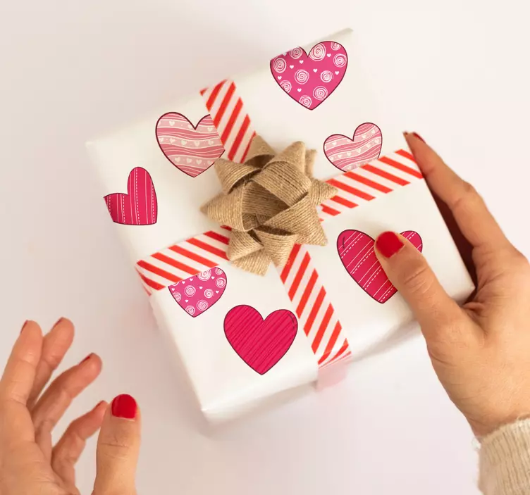 Stickers cœurs assortis Saint Valentin - TenStickers