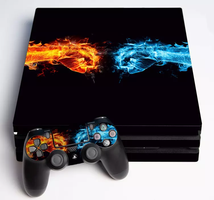 Autocollant ps4 Deux mains qui tirent - TenStickers