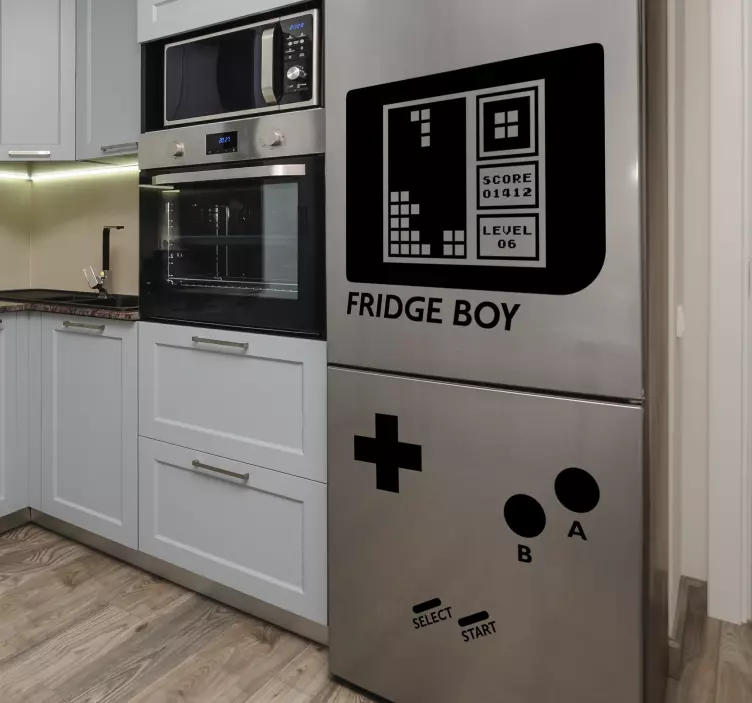 Sticker frigo imitation game boy - TenStickers
