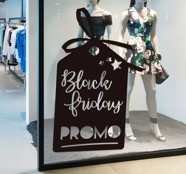 Sticker Black Friday promo - TenStickers