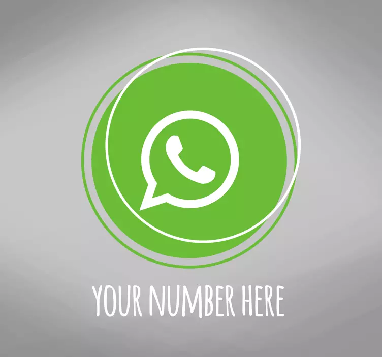 Vitrophanie Logo whatsapp personnalisé - TenStickers
