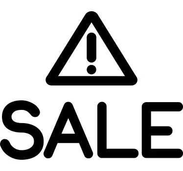 Sticker soldes sale panneau danger - TenStickers