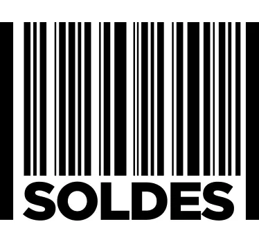 sticker soldes code barre - TenStickers