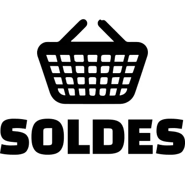 sticker soldes panier - TenStickers