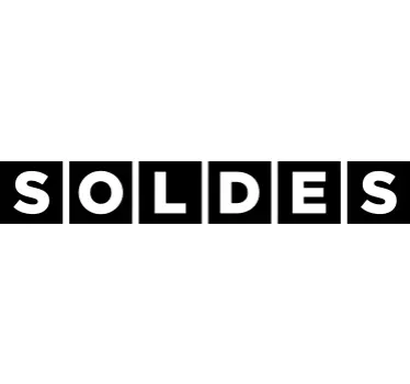 Sticker vitrine soldes avec carrés - TenStickers