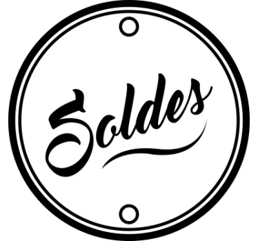 Sticker vitrine soldes rond - TenStickers