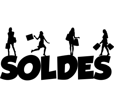 Sticker vitrine soldes - TenStickers