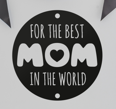 Sticker vitrine best mom in the world - TenStickers