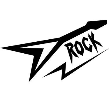 Sticker rock style années 80 - TenStickers