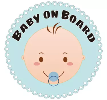 Sticker baby on board - TenStickers