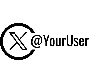 Sticker compte twitter personnalisable - TenStickers