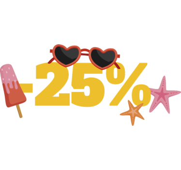 Sticker soldes réduction d'été colorée - TenStickers