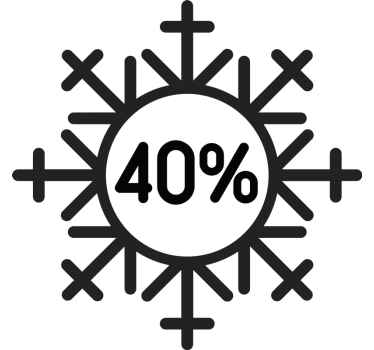 Sticker soldes remise sur les flocons de neige - TenStickers