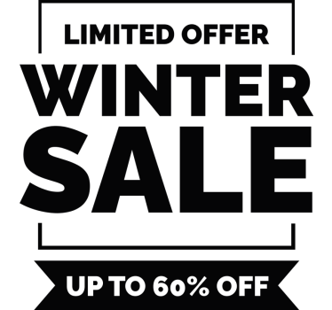 Sticker soldes offre limitée d'hiver - TenStickers