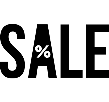 Sticker soldes grandes lettres - TenStickers