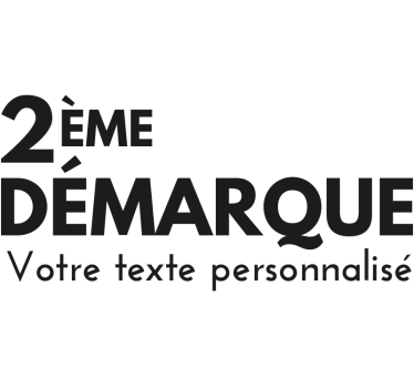 Sticker soldes 2ème démarque personnalisé - TenStickers