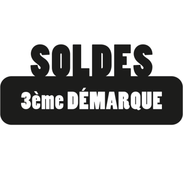 Sticker soldes 3ème démarque - TenStickers
