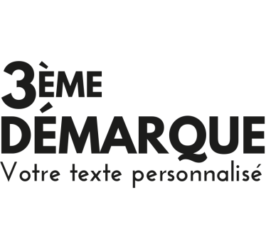 Sticker soldes 3ème démarque personnalisé - TenStickers