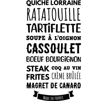 Sticker vitrine menu de restaurant personnalisé - TenStickers