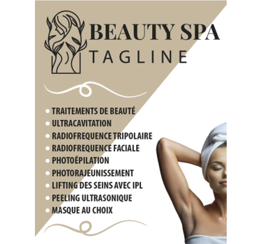 Sticker vitrine services de salons de beauté translucides - TenStickers