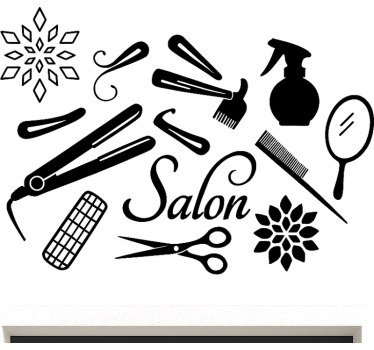 Sticker mode outils de salon de beauté - TenStickers