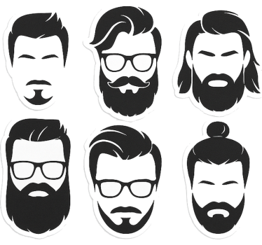 Sticker mode styles de coiffure - TenStickers