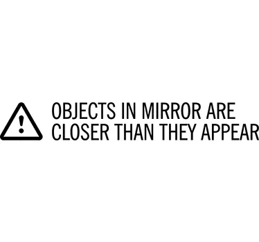 Sticker pour miroir texte anglais - TenStickers