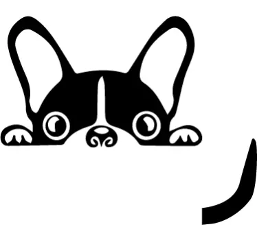 Sticker interrupteur bouledogue - TenStickers
